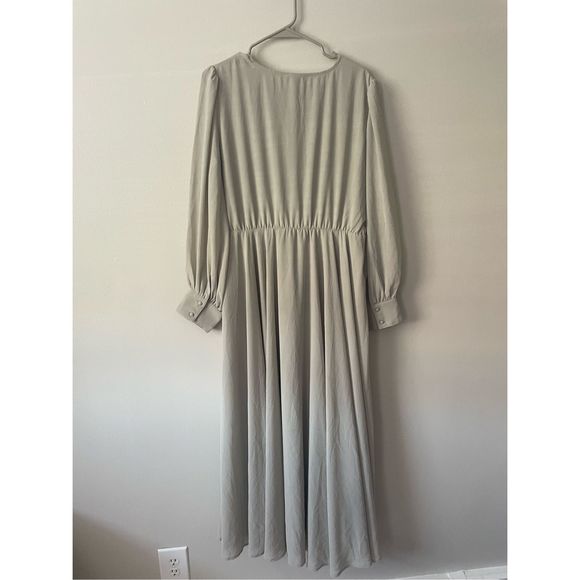Ivy City XL Andie Dress in Sage NEW Sheer Long Sleeve Prom Wedding - Picture 5 of 5